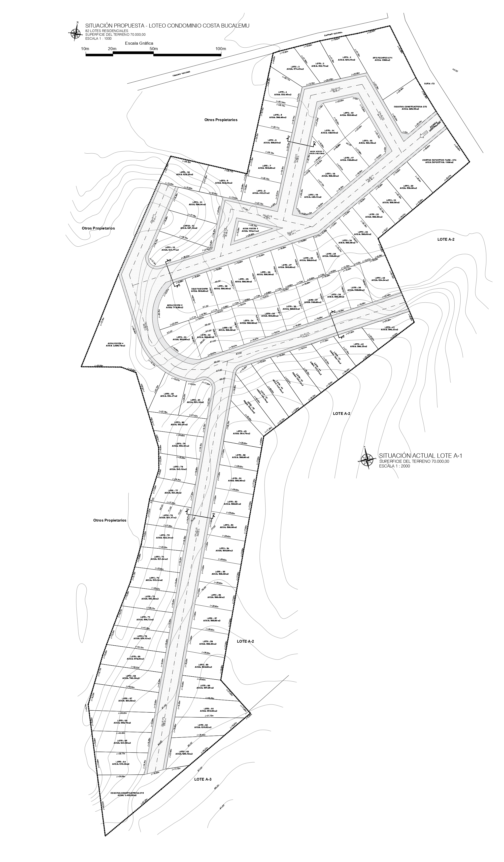 Plano del Loteo Costa Bucalemu